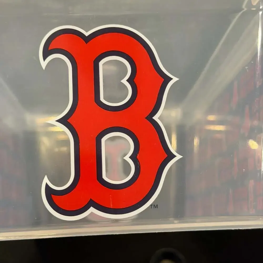 Boston Red Sox MLB Clear Plastic Storage Box with Lid